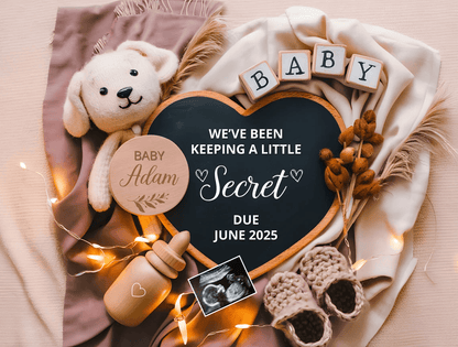 Editable Pregnancy Announcement – KiddoPrintify